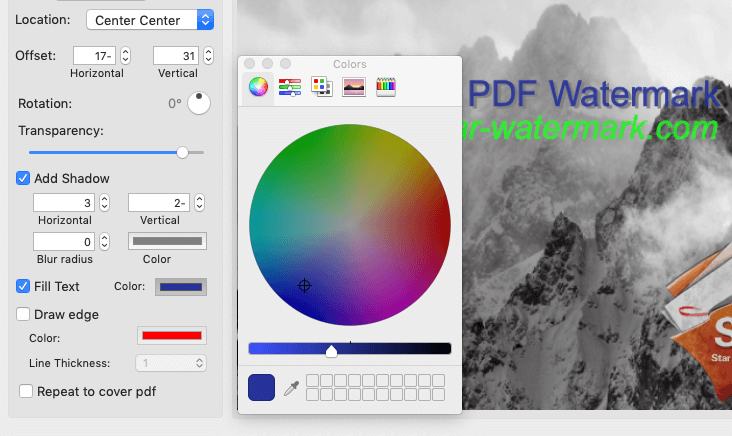 pdf watermark for mac